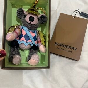 Burberry Thomas Bear Gold Keychain Accessory